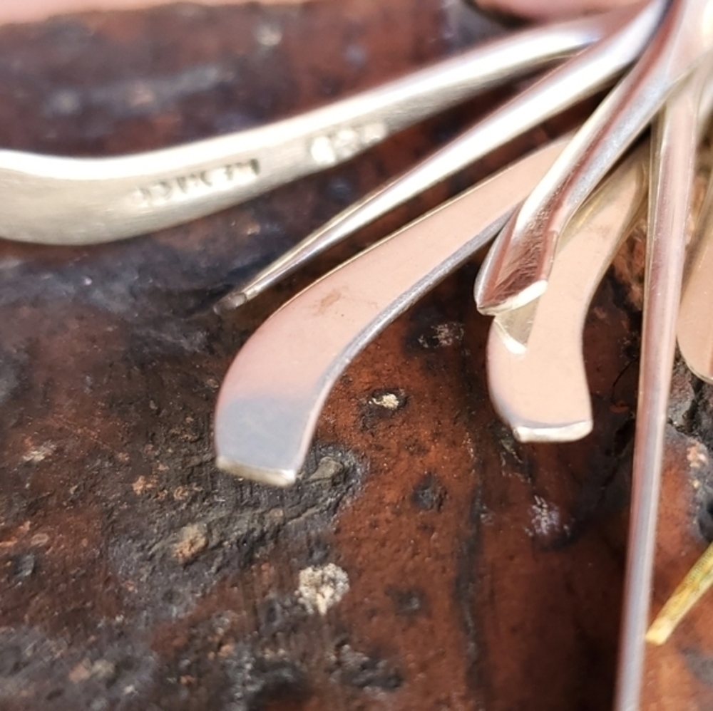 Vintage sterling dangle earrings‎ - Picture 7 of 7